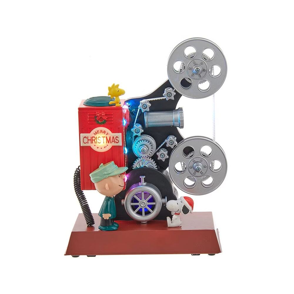 Kurt Adler Peanuts Animated Musical Tablepiece Vince Guaraldi "Linus & Lucy"